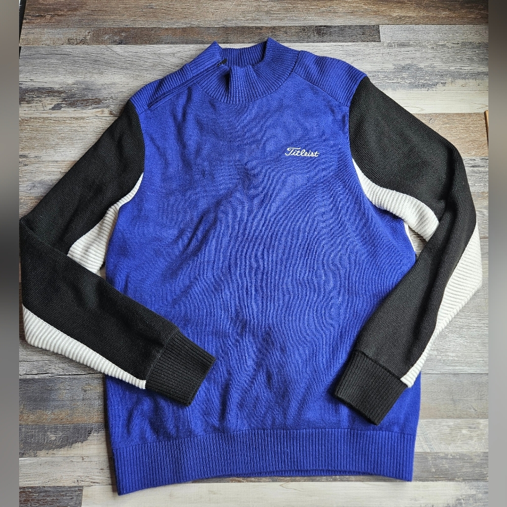 Titleist Puffer Quilted Sweater Purple Men's XL
